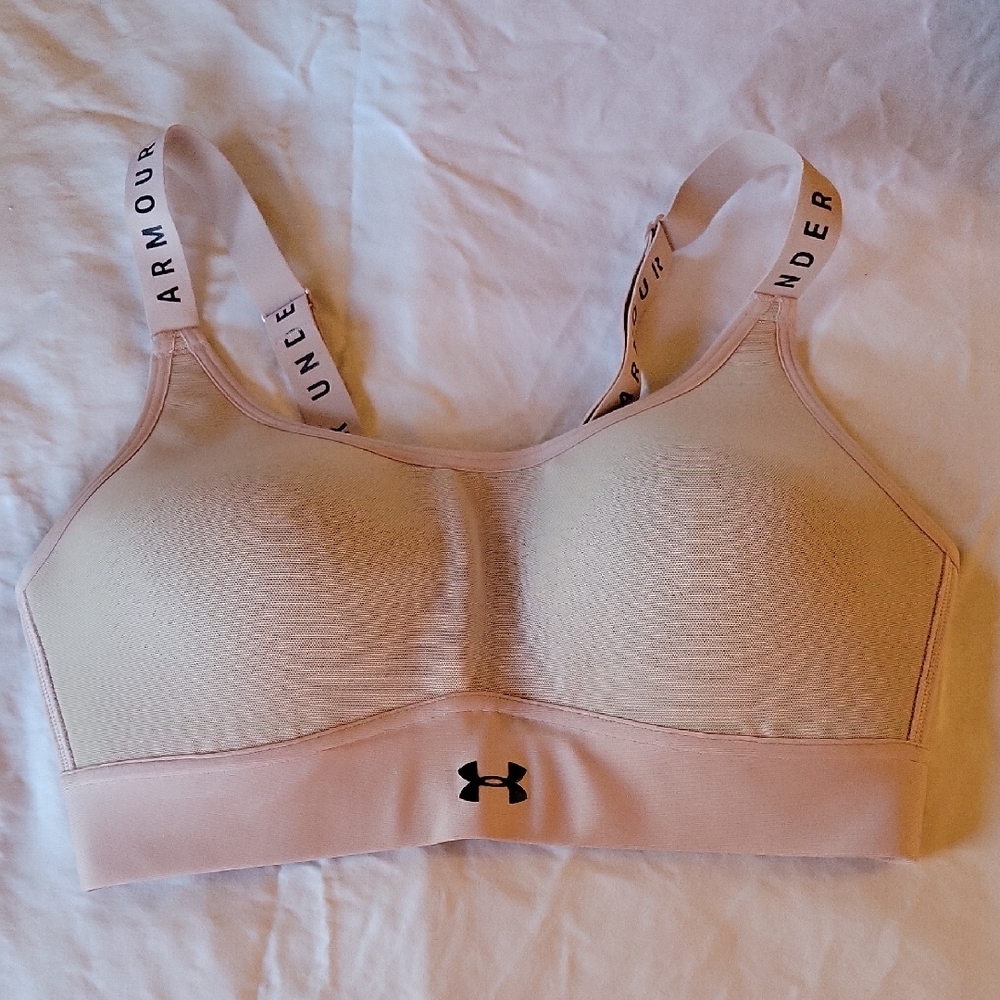 Under Armour Light Purple Sports Bra, Medium Support, Size S, Worn 1x